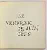 La grande masse des Beaux-Arts, le vendredi 15 juin 1956.. (Maquette originale).