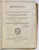 Mémoire sur l’art de perfectionner les constructions rurales.. PERTHUIS DE LAILLEVAULT. Léon de.