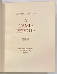 A l'amie perdue.