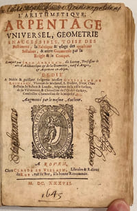 L’arithmétique, arpentage universel, géométrie inacessible…