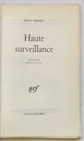 Haute surveillance.. GENET. Jean.