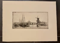 Bateaux et moulin.
