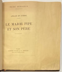 Anglais en guerre. Le major pipe et son père.
