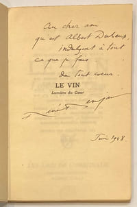 Le vin, lumière du coeur.