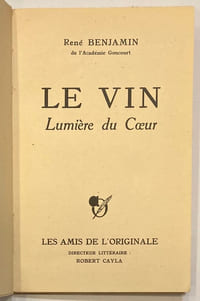 Le vin, lumière du coeur.