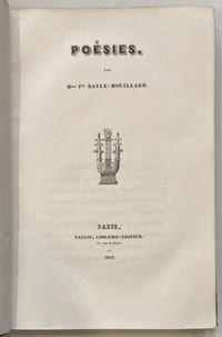 Poésies.