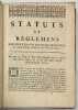 Statuts et règlemens concernant les professions des marchands drapiers-merciers et autres corps réunis de la ville de Caen.... [CAEN].