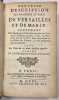 Nouvelle description des ch&acirc;teaux et des parcs de Versailles et de Marly…. (PIGANIOL DE LA FORCE. Jean-Aymar.)