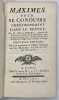 Maximes pour se conduire chr&eacute;tiennement dans le monde. . CLEMENT. Abb&eacute;. 