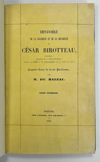Histoire de la grandeur et de la décadence de César Birotteau,parfumeur…