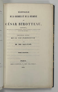 Histoire de la grandeur et de la décadence de César Birotteau,parfumeur…