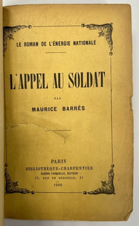 L’appel au soldat.