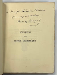 Souvenirs d’un auteur dramatique