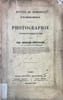 Recueil de m&eacute;moires et de proc&eacute;d&eacute;s nouveaux concernant la photographie sur plaques m&eacute;talliques et sur papier. . CHEVALIER. Charles. 