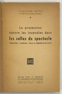 La protection contre les incendies dans les salles de spectacle.