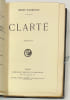 Clart&eacute;.. BARBUSSE. Henri. 