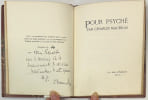 Pour Psych&eacute;.. MAURRAS. Charles. 