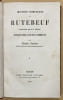 Oeuvres compl&egrave;tes de Rutebeuf, trouv&egrave;re du XIII&egrave;me si&egrave;cle…. RUTEBEUF.