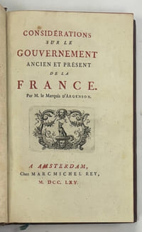 Considérations sur le gouvernement ancien et présent de la France.