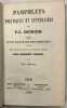 Pamphlets politiques et littéraires... suivis d’un choix de ses lettres…. COURIER. Paul-Louis.
