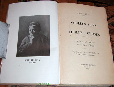 Vieilles gens et vieilles choses - Histoires de ma rue et de mon village.. GEX (Amélie)
