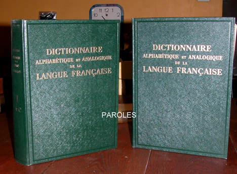 Dictionnaire alphabétique et analogique de la langue française - Les mots et les associations d'idées. . ROBERT (Paul)