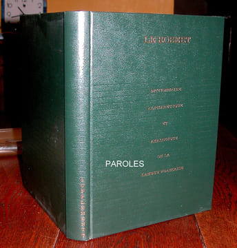 Dictionnaire alphabétique et analogique de la langue française - Les mots et les associations d'idées. . ROBERT (Paul)
