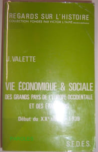 Vie économique et sociale des grands pays de l'Europe occidentale et des États-Unis - Début du XXè siècle-1939.