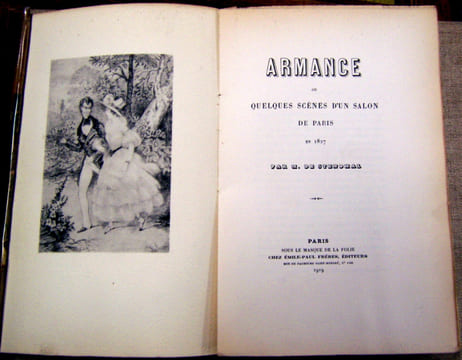 Armance, ou Quelques scènes d'un salon de Paris en 1827.. STENDHAL