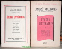 Etudes littéraires - I + Etudes littéraires - II.. MAUROIS (André)