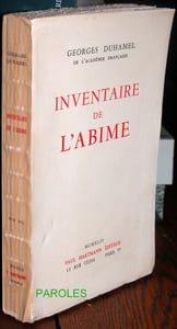 Inventaire de l'abîme 1884-1901.