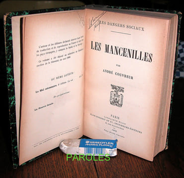 Les Dangers sociaux - Les Mancenilles.. COUVREUR (André).