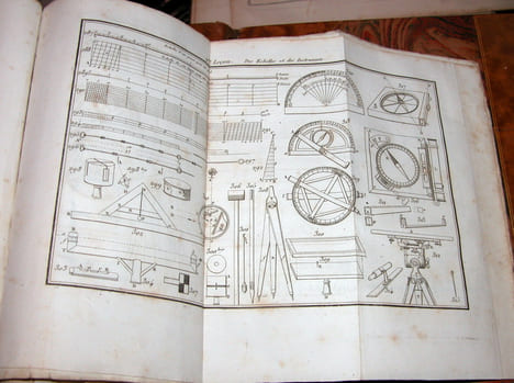 L'Art de lever les plans, arpentage, nivellement et lavis des plans, enseigné en 20 leçons, sans le secours des mathématiques.. THIOLLET (François)