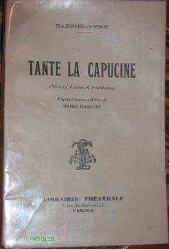 Tante la Capucine.. GABRIEL-EMME / GASQUET (Marie)