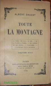 Toute la montagne.