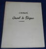 "Chant de Pâques". "C. F. Ramuz"