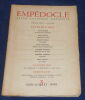 "Empédocle n°3". "Jean Grenier  Jean Cayrol  Francis Ponge  Louis Wiznitzer  Jacques Charpier  Bernard Courtin  Brice Parain"