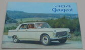 "Plaquette publicitaire 404 Peugeot". 