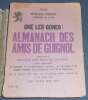 "Almanach des Amis de Guignol 1928". "Thomas Bazu  Claudius Mathevet  Jean Vermorel  Tony Bonrencontre  ..."