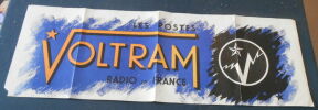 "Publicité Les Postes Voltram Radio France". 