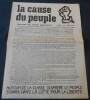 "La cause du peuple Journal de front populaire n°20". 