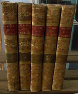 Voyage du Jeune Anacharsis en Grèce - complet 5 volumes + atlas