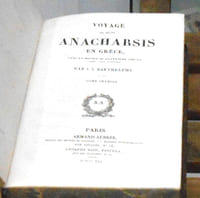 Voyage du Jeune Anacharsis en Grèce - complet 5 volumes + atlas