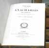 "Voyage du Jeune Anacharsis en Grèce - complet 5 volumes + atlas". "Abbé J. J. Barthélémy"