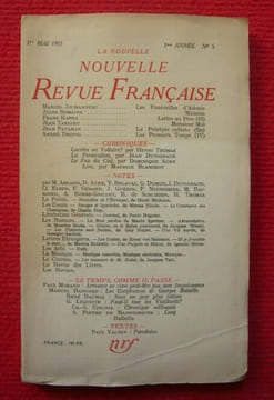 La Nouvelle Nouvelle Revue Française 1ère année N° 5 - 1er Mai 1953. COLLECTIF
