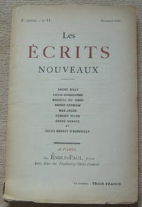 Les Ecrits Nouveaux - 3ème année n°11