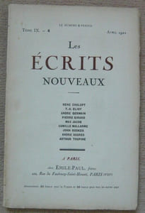 Les Ecrits Nouveaux - tome IX-4