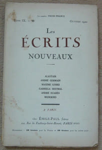 Les Ecrits Nouveaux - tome IX-10