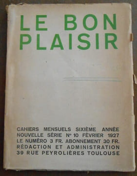 Le Bon Plaisir - nelle série n°10 - André Fontainas. G. Martin André Fontainas H. Charpentier Touny-Lerys Raoul Boggio J.Azais A.Fontan C. Mauclair J. ...