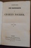 Publication des manuscrits de Charles Fourier . Charles Fourier